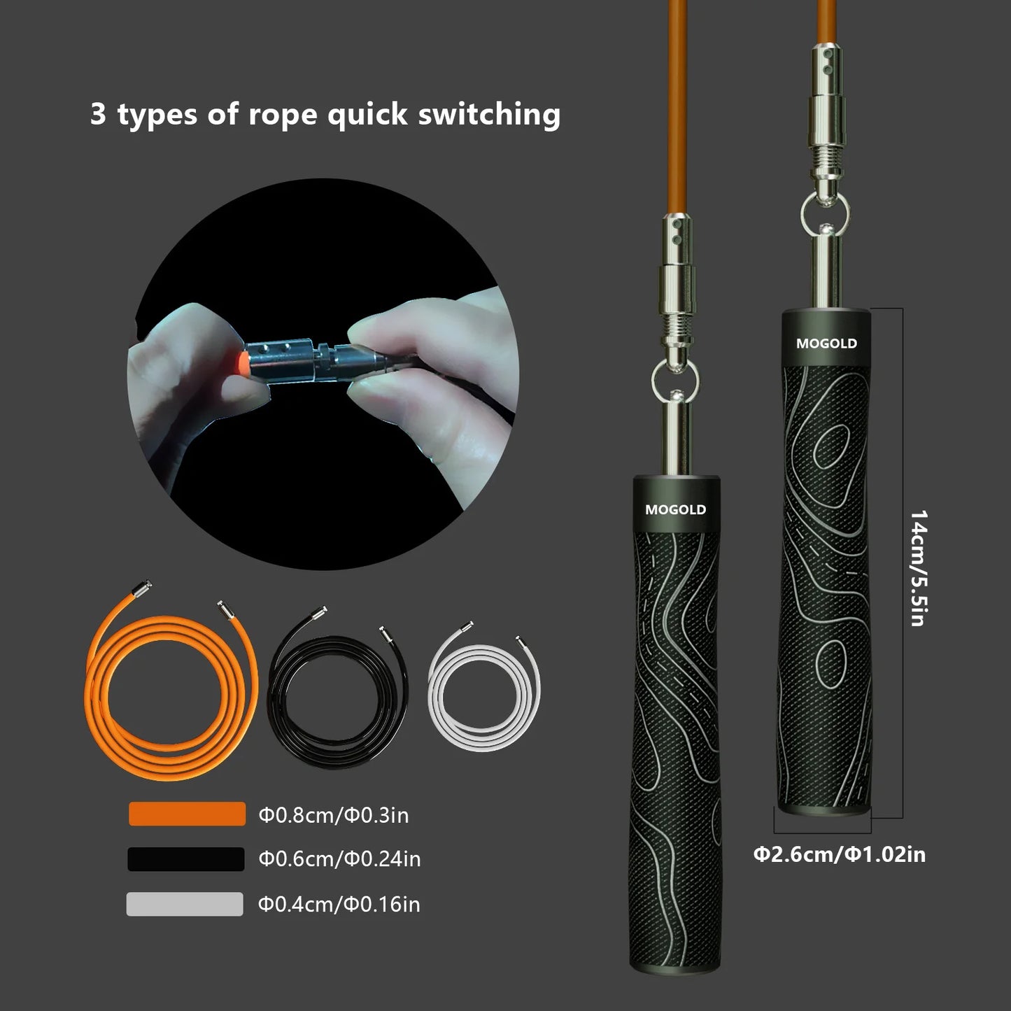 RepFusion Professional Three-rope Skipping Rope Set