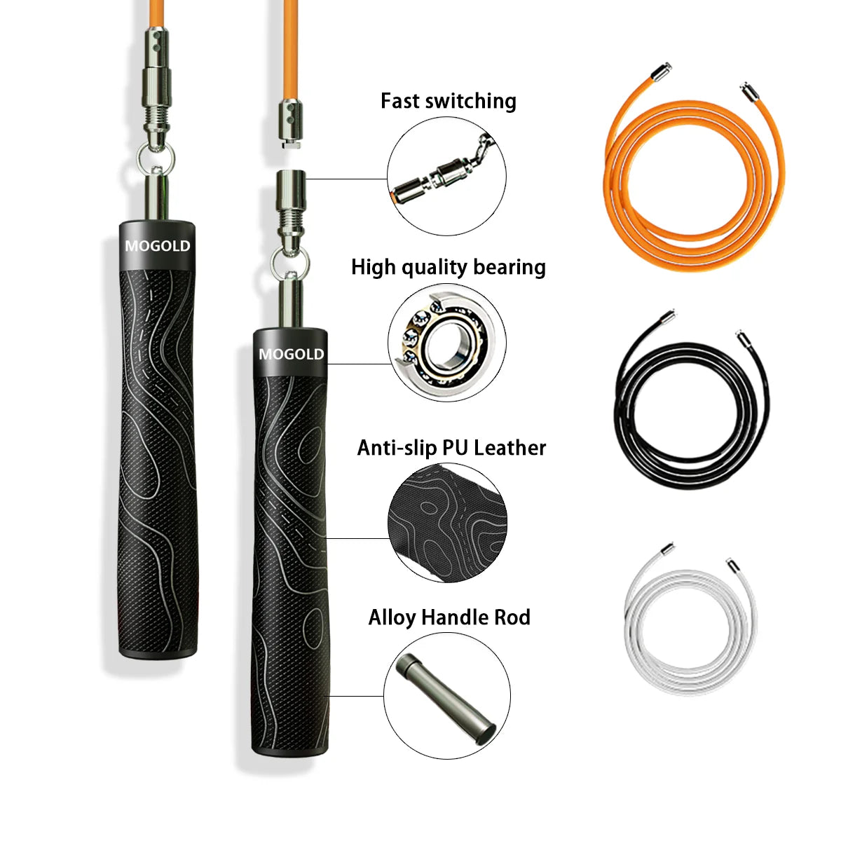 RepFusion Professional Three-rope Skipping Rope Set