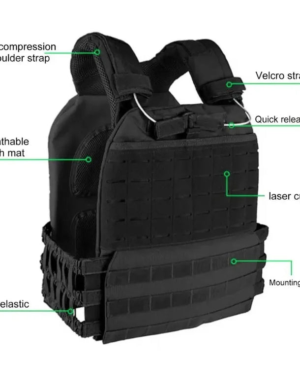 RepFusion 20KG Plate Carrier Body Combat Training Vest