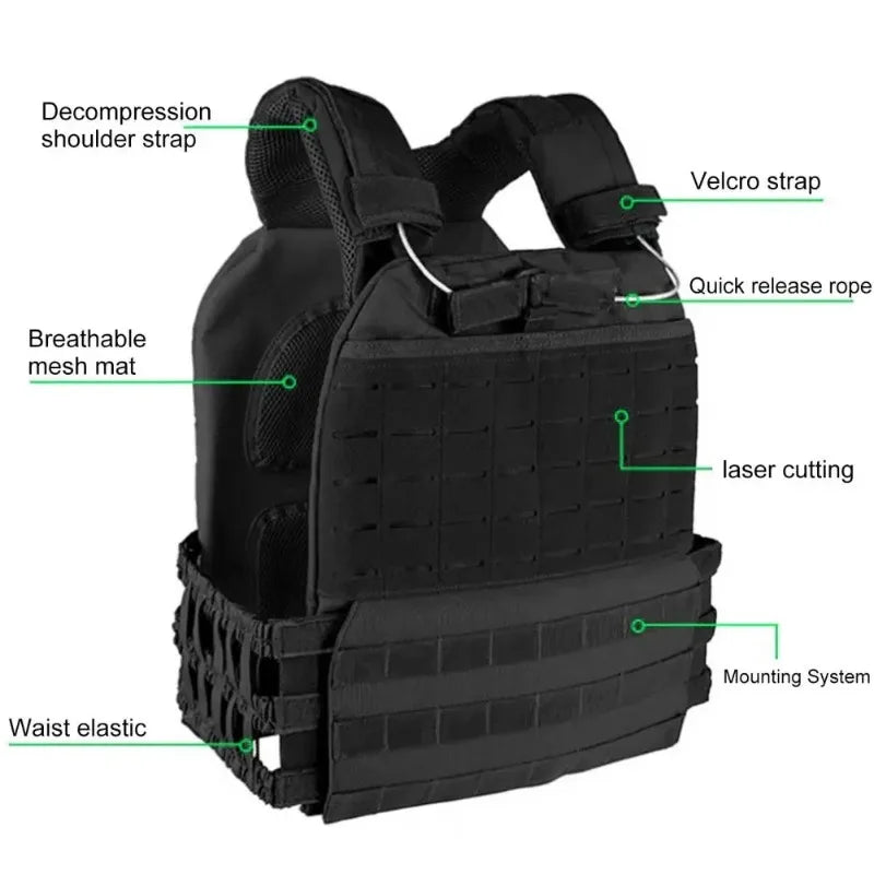 RepFusion 20KG Plate Carrier Body Combat Training Vest