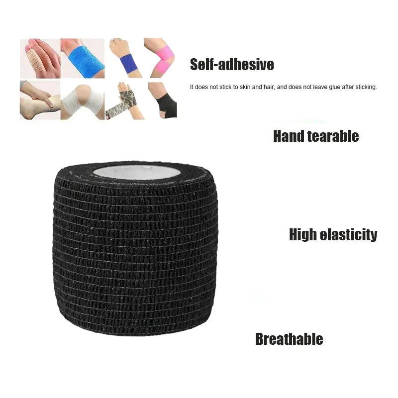 RepFusion 1/3/6/20PCS Black Self Adhesive Bandages Tape
