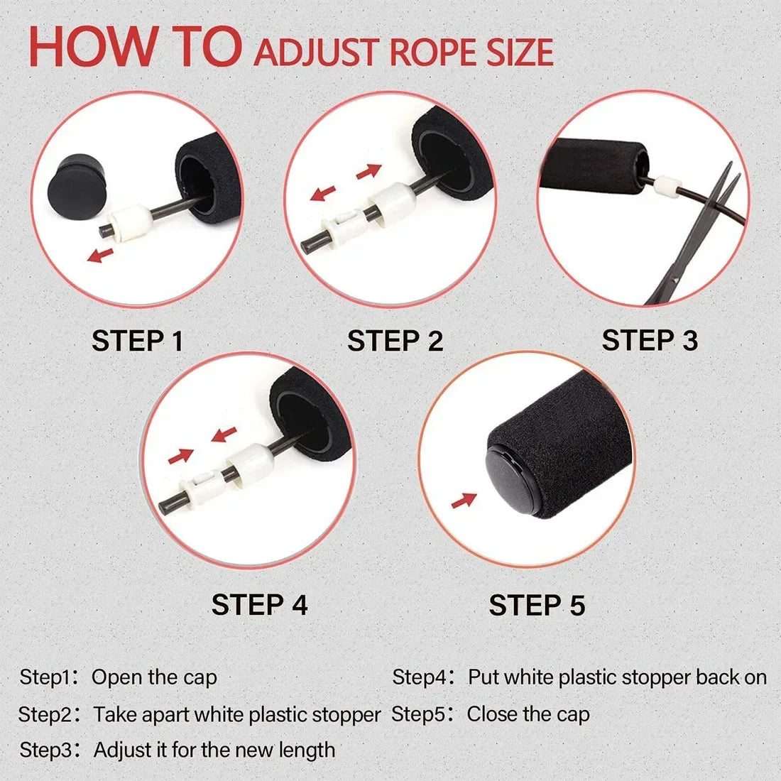 RepFusion Adjustable Length Steel Wire Jump Rope
